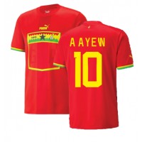 Ghana Andre Ayew #10 Fotballklær Bortedrakt VM 2022 Kortermet